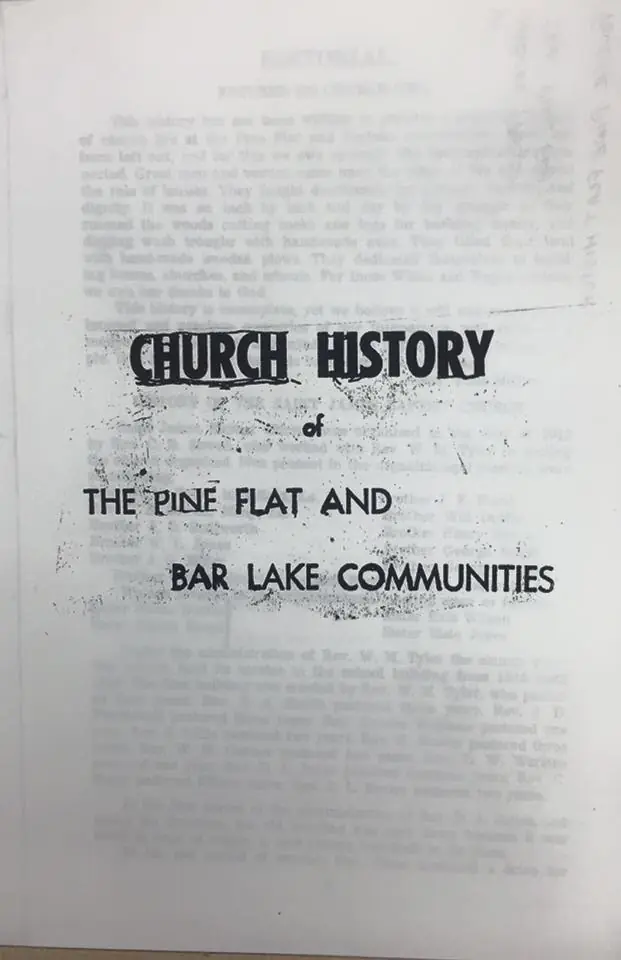 Photograph from the Facebook post “Plenty of information on the Pine Flat Community of Sabine Parish.”