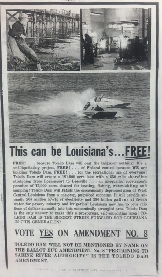 Photograph from the Facebook post “Prop 8 for Toledo Bemd Lake.”