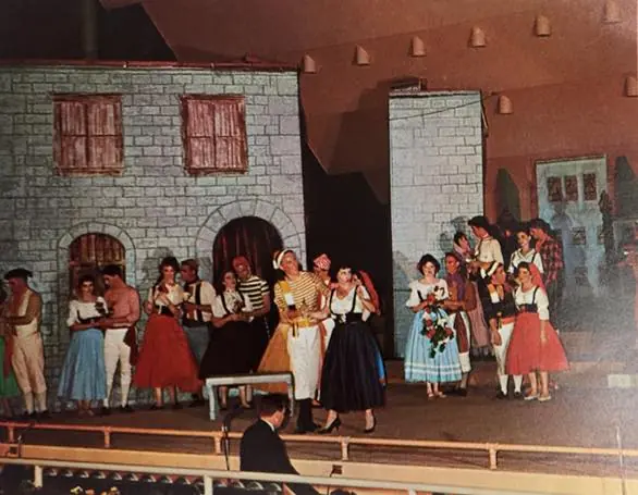 Photograph from the Facebook post “1961, theater productions at Hodges Gardens' Lakeshore Stage #1961HodgesGardensStage”