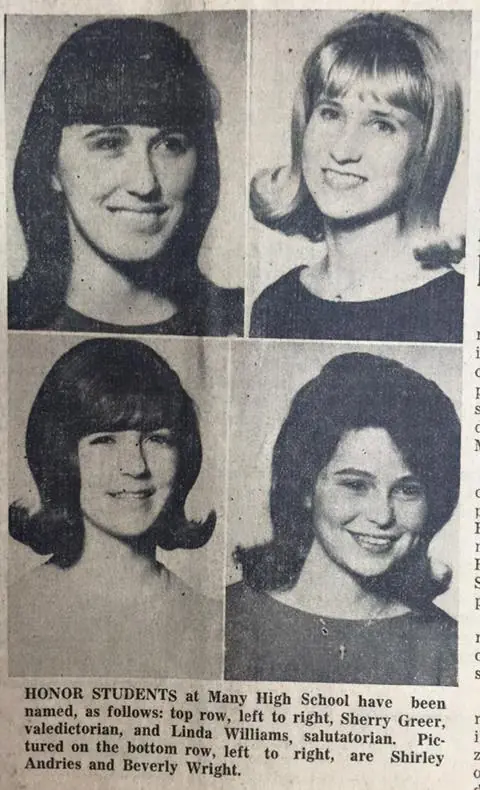Photograph from the Facebook post “1966, Many High Honor students #1966ManyHighHonors”