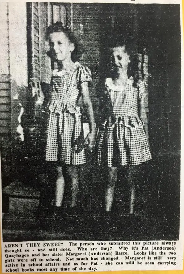 Photograph from the Facebook post “Anderson sisters.”