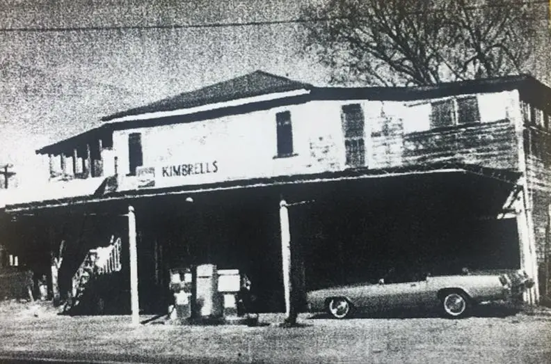 Photograph from the Facebook post “Kimbrell's Service Station in Zwolle.”