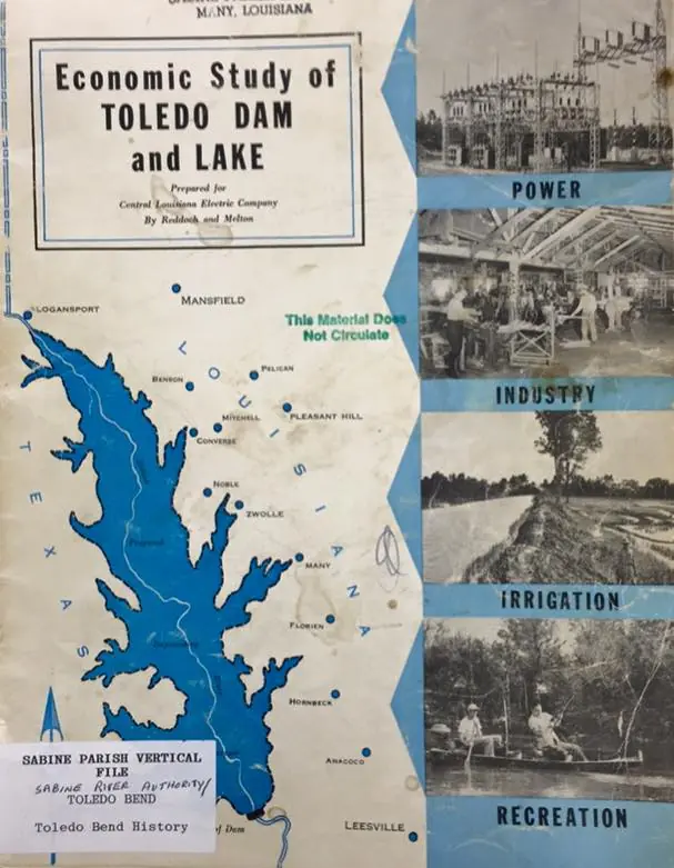 Photograph from the Facebook post “Economic Study of Toledo Dam and Lake from early 1960s.”