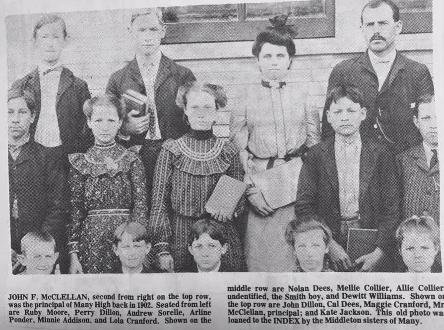 Photograph from the Facebook post “Many High School in 1902!”