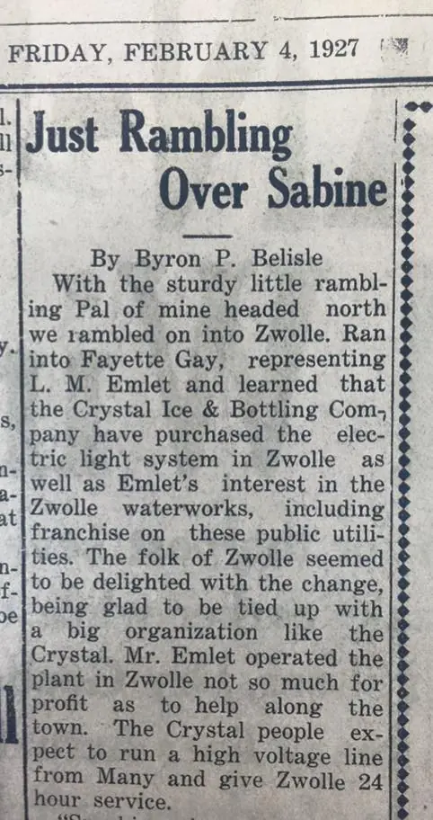 Photograph from the Facebook post “1927, from The Sabine Index”