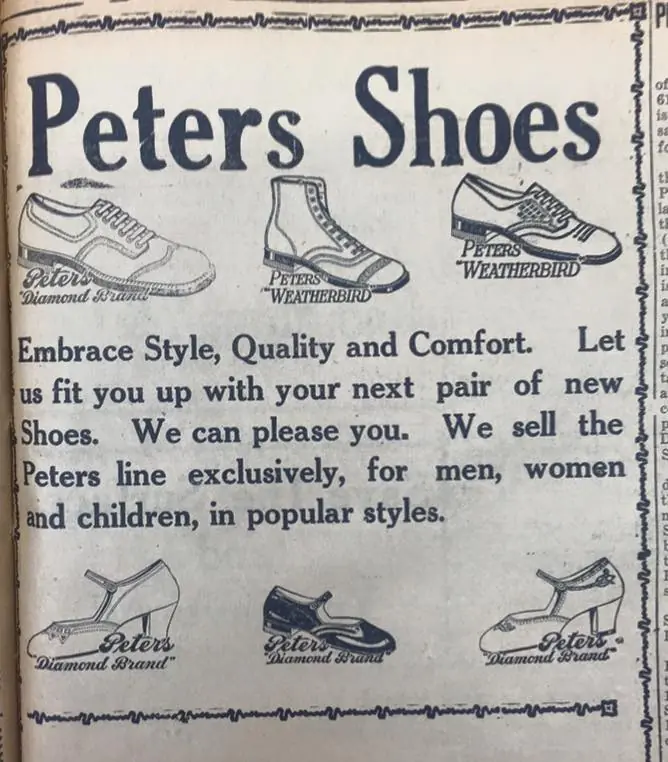 Photograph from the Facebook post “Shoes in 1927”