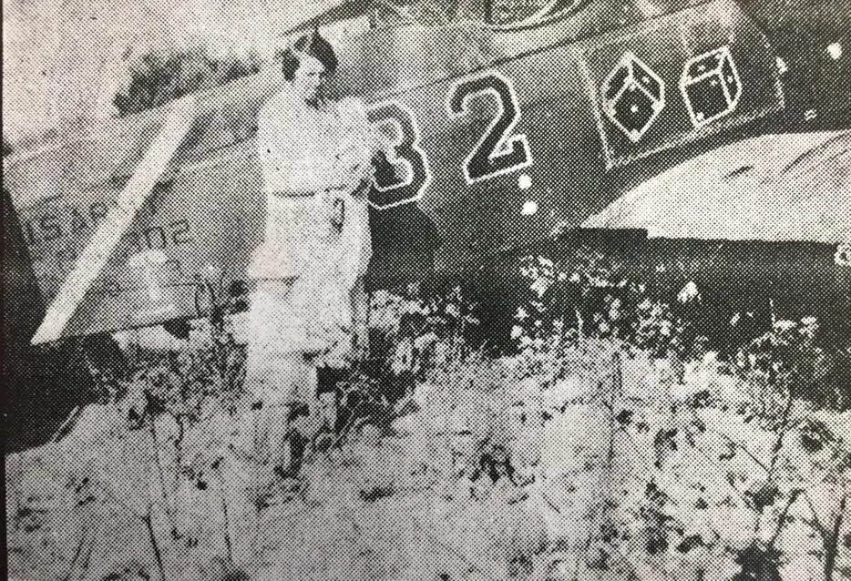 Photograph from the Facebook post “1929...After encountering engine trouble, This U.”