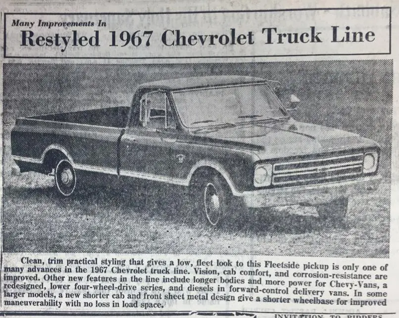 Photograph from the Facebook post “1966 Chevy truck!”