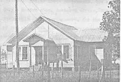 Photograph from the Facebook post “Peason Church, a lot of years ago.”