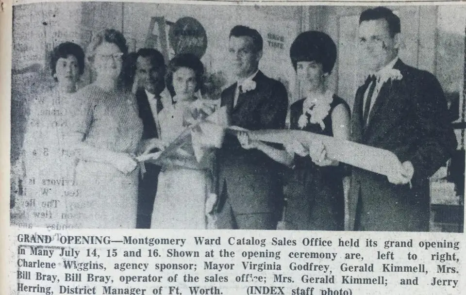Photograph from the Facebook post “Montgomery Ward, 1966”