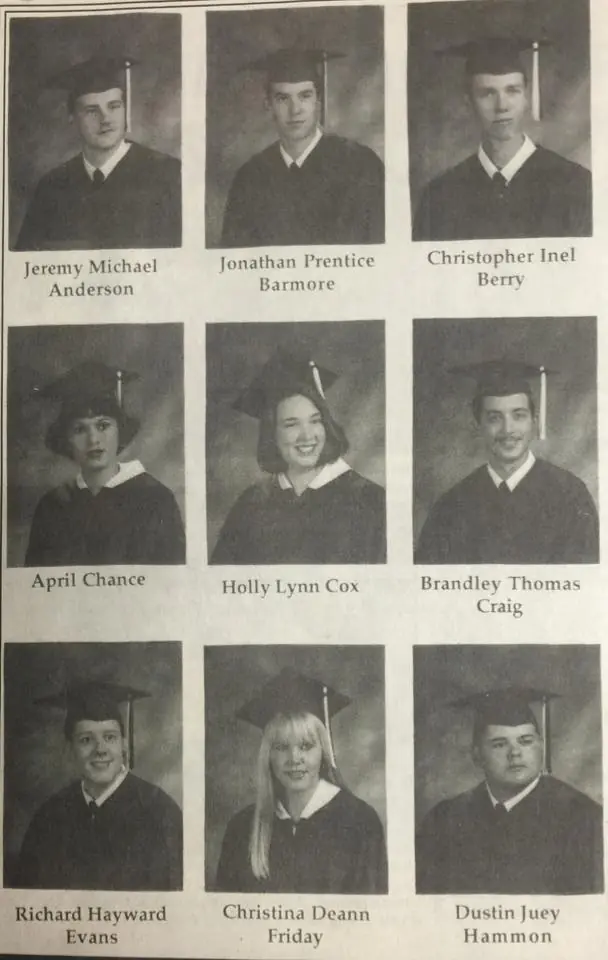 Photograph from the Facebook post “1997 Converse grads!”