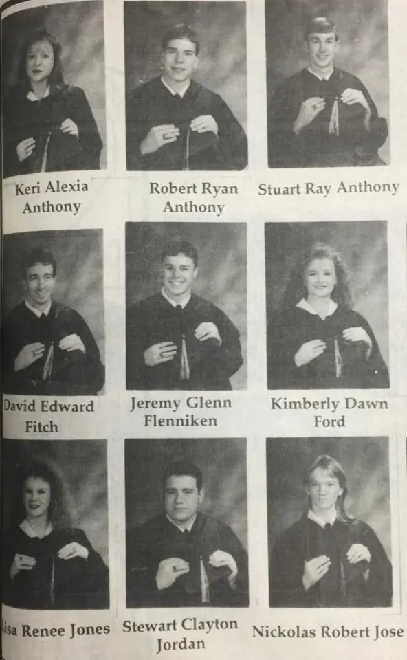 Photograph from the Facebook post “1997 Florien graduates!”