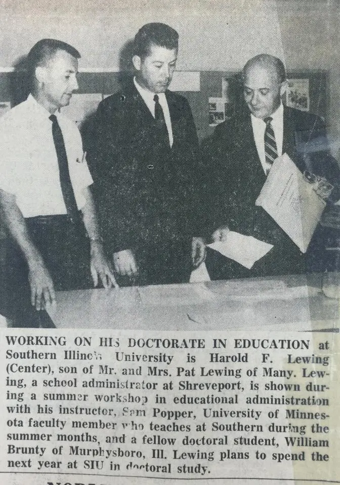 Photograph from the Facebook post “Working on Doctorate, 1966”