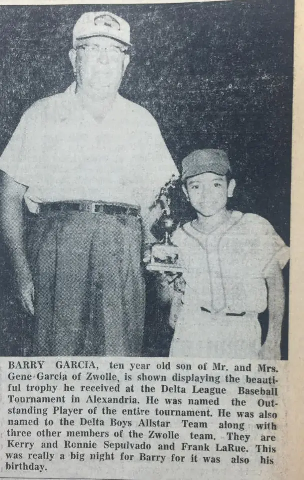 Photograph from the Facebook post “Garcia is baseball champ!”