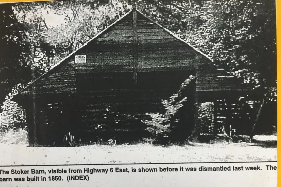 Photograph from the Facebook post “Stoker barn donated to LSU...”