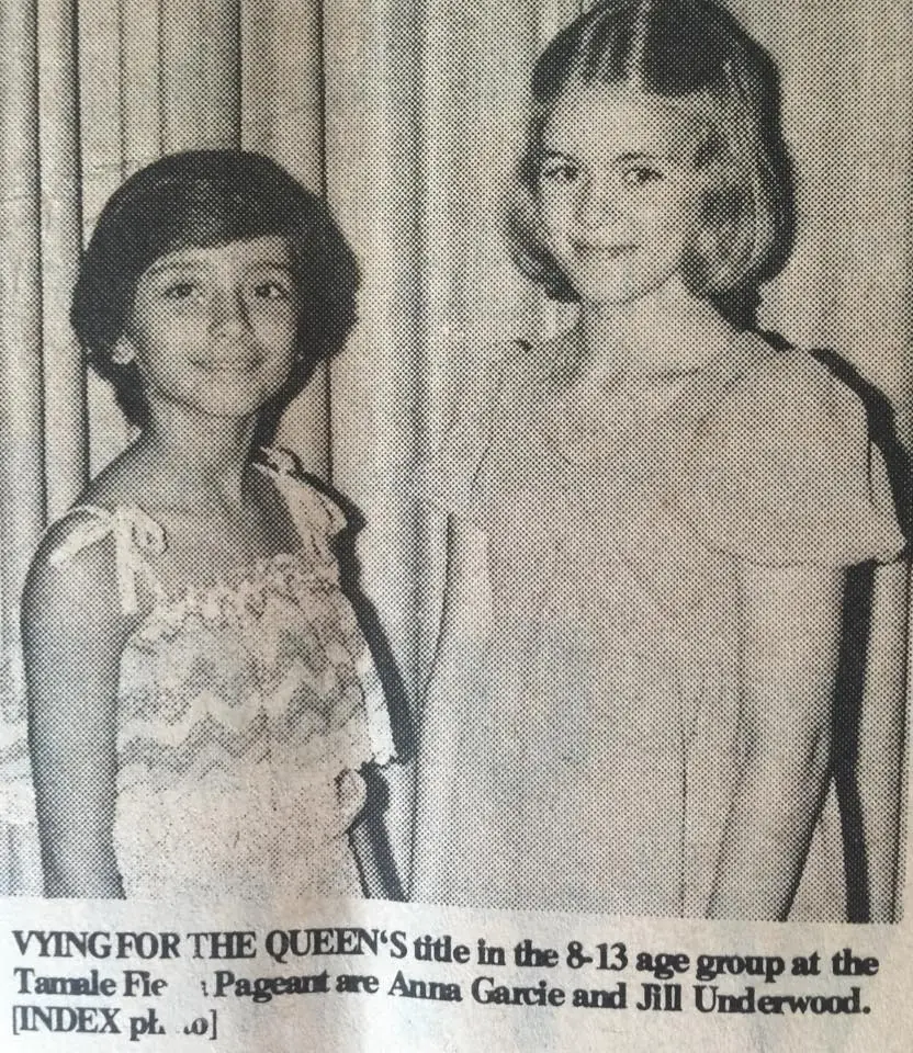 Photograph from the Facebook post “1978 Tamale Fiesta contestants.”