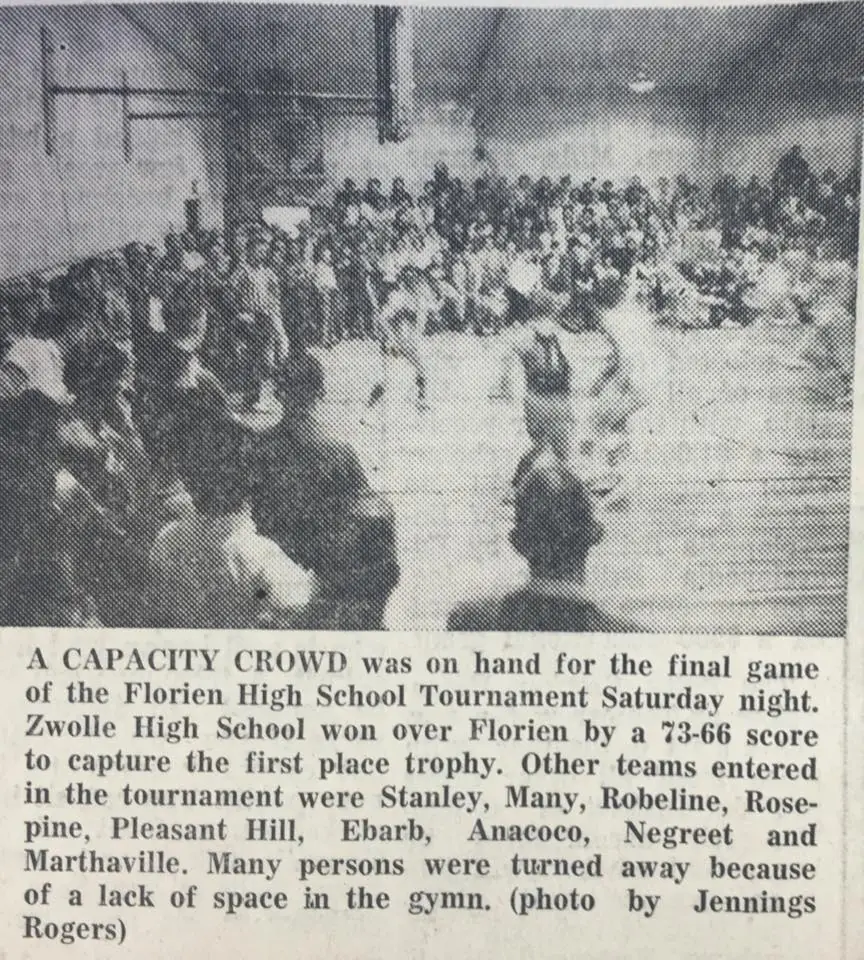 Photograph from the Facebook post “1967 basketball fun”