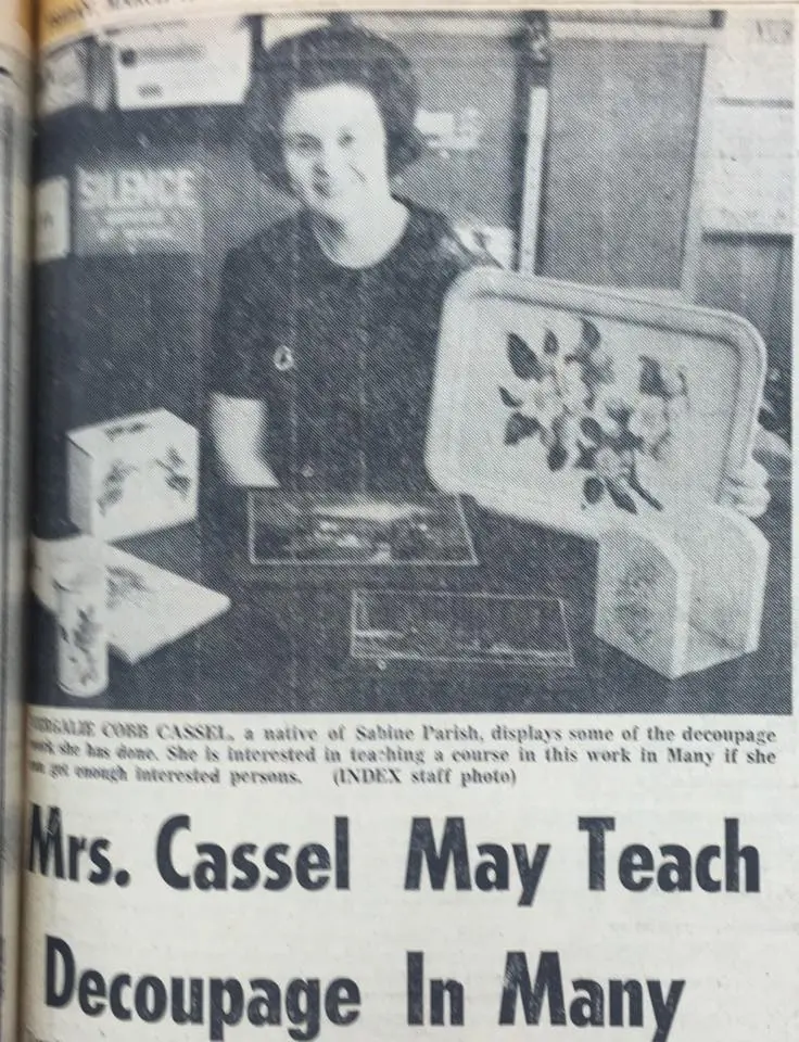 Photograph from the Facebook post “Vergalie Cassel, 1967”