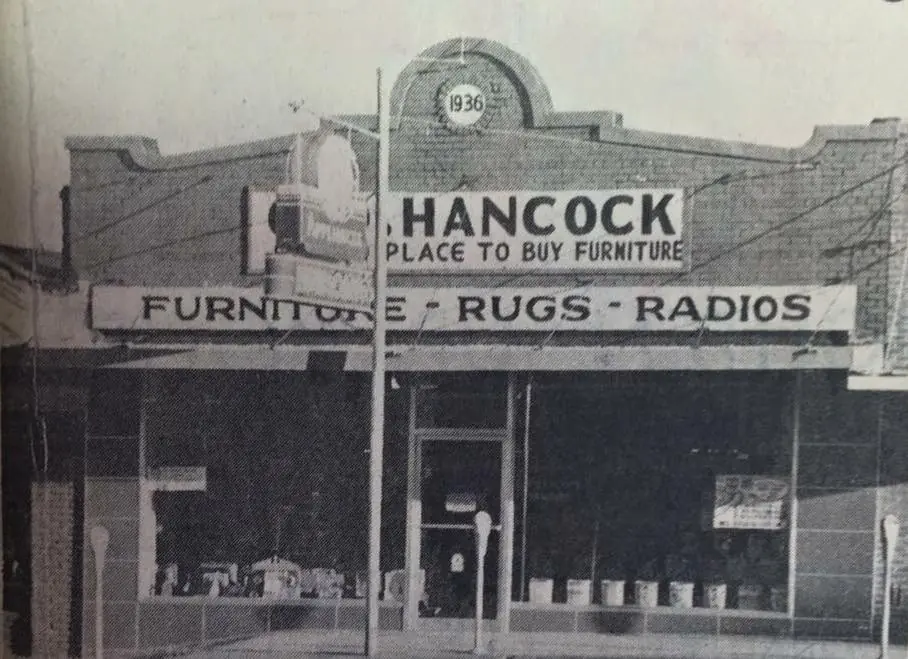 Photograph from the Facebook post “Hancock Furniture, established in 1936 on San Antonio Avenue in Many.”