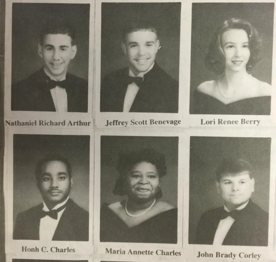 Photograph from the Facebook post “1995 Florien High graduates”