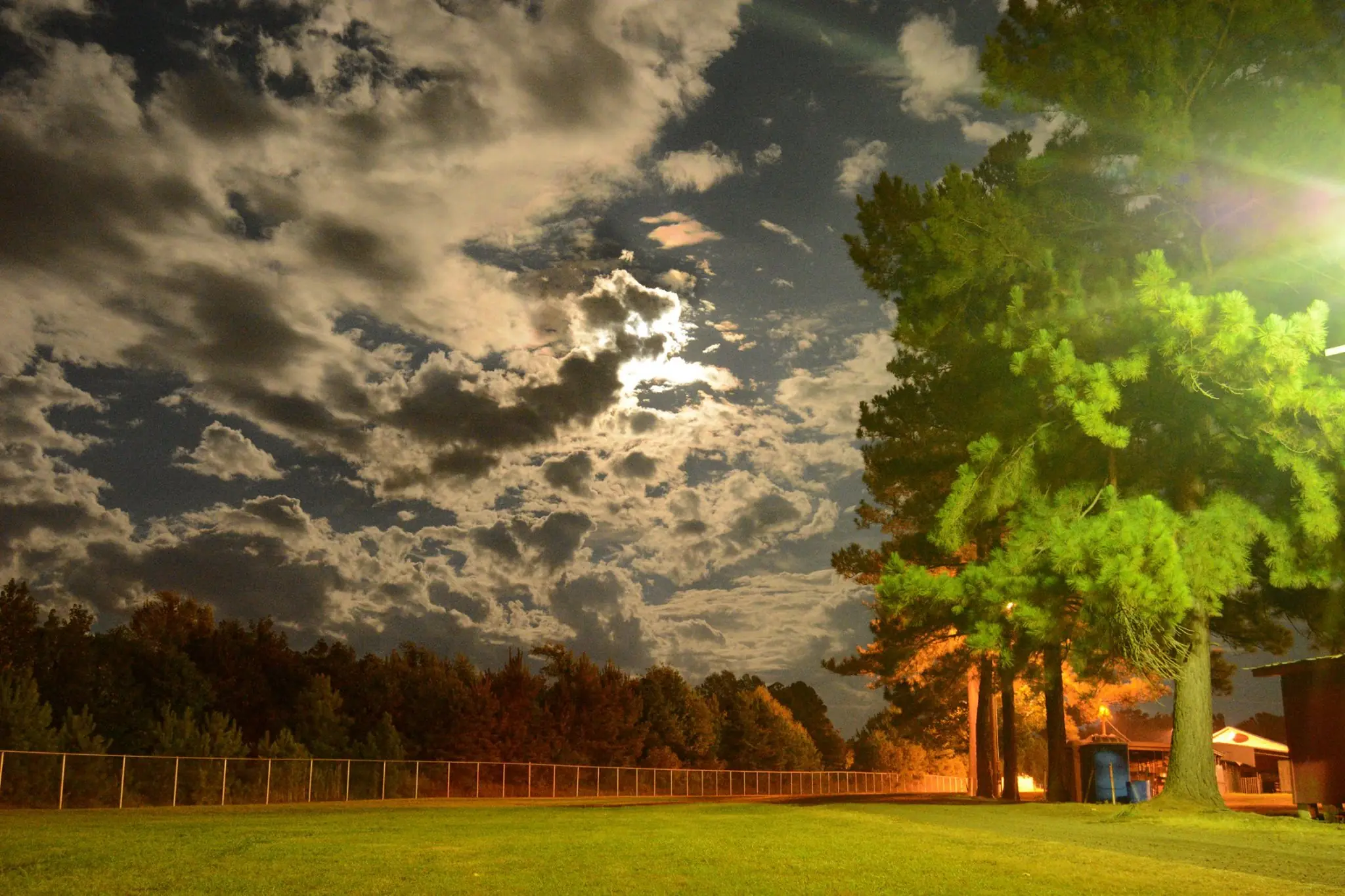 Photograph from the Facebook post “A photo taken by Sean Johnson at the Sabine Parish Fairgrounds earlier this week.”