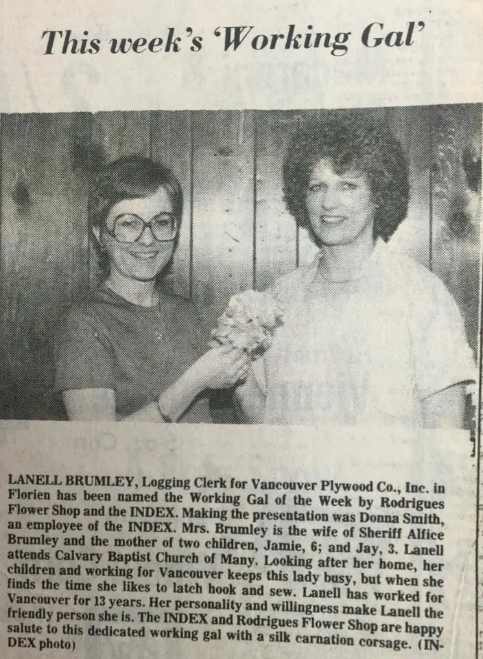 Photograph from the Facebook post “1980, Lanell Brumley”