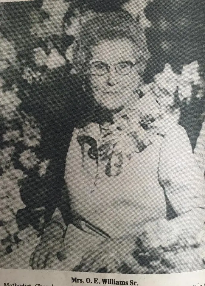 Photograph from the Facebook post “Miss Paralee Williams celebrates 95th birthday, 1980”