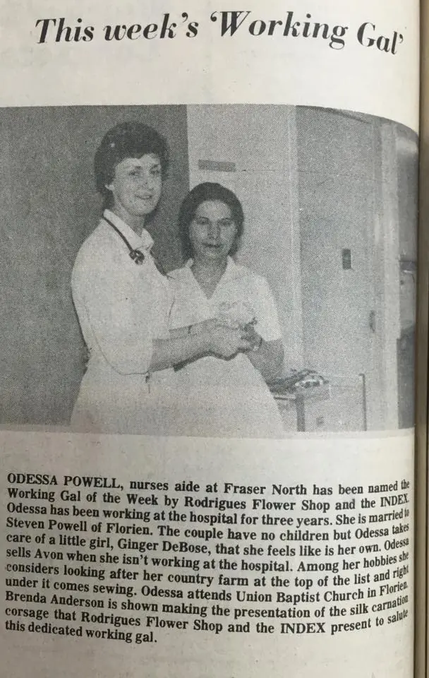 Photograph from the Facebook post “1980, Odessa Powell”
