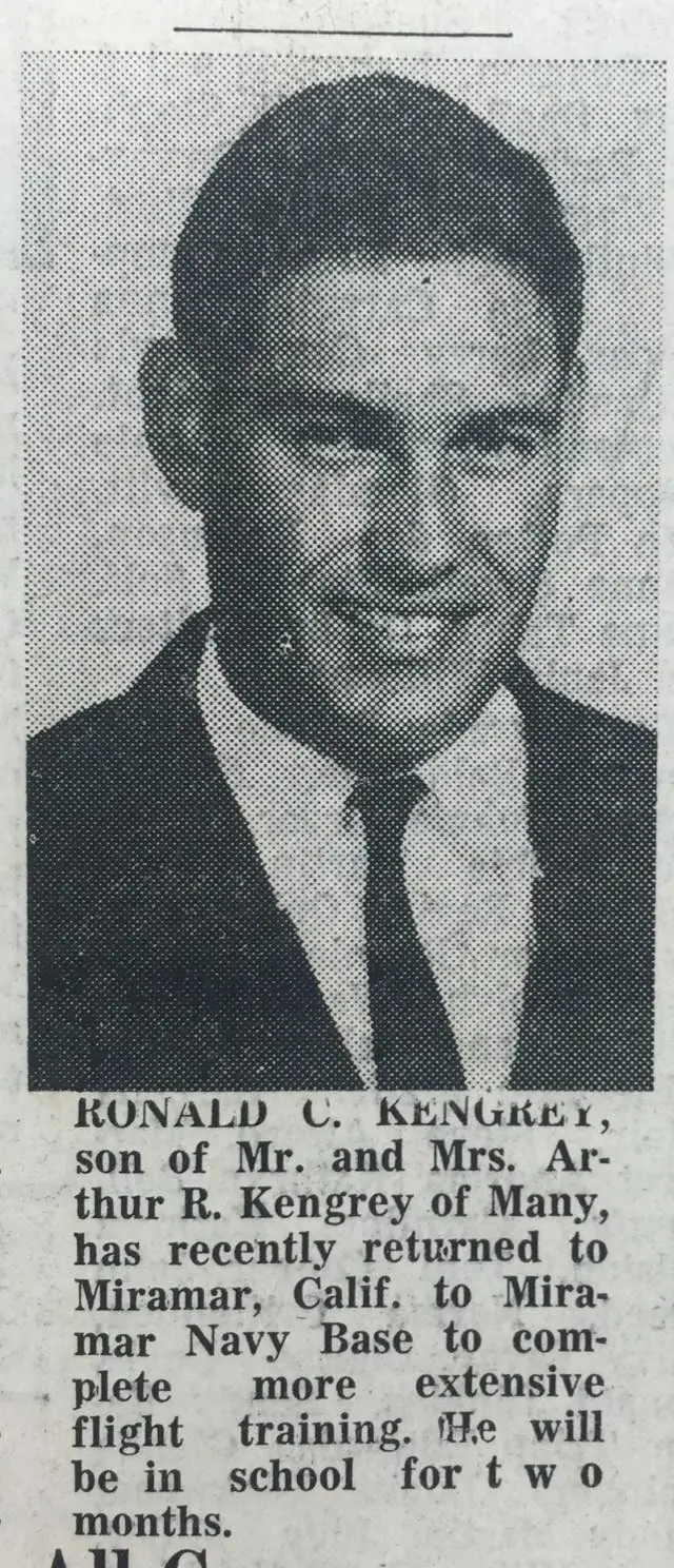 Photograph from the Facebook post “1967, Robert Kingrey in the Navy”