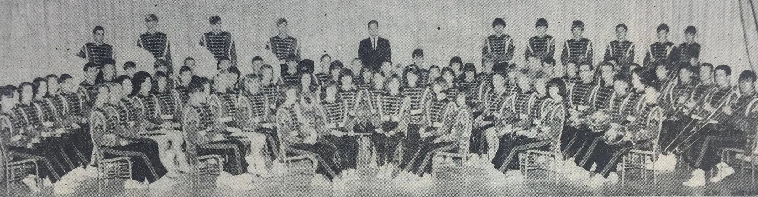 Photograph from the Facebook post “Many bands capture sweepstakes trophies in 1967”