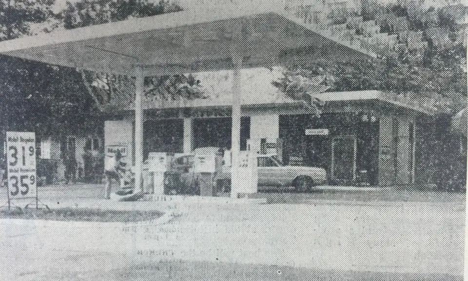Photograph from the Facebook post “1966 Chuck Adams Service Station”