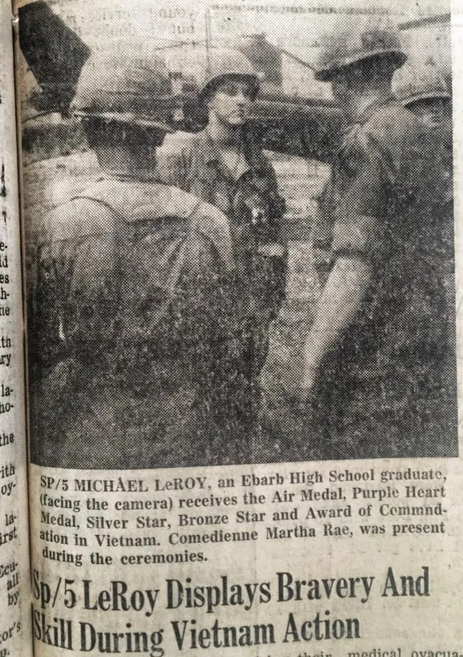 Photograph from the Facebook post “An article worth reading about a very good man, Michael LeRoy.”