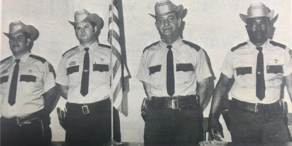 Photograph from the Facebook post “Zwolle law officers in 1973.”