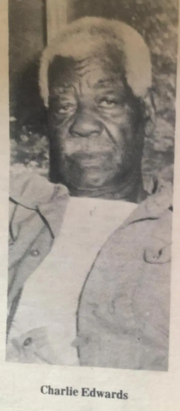 Photograph from the Facebook post “In 1973, Charlie Edwards was Zwolle's oldest resident.”