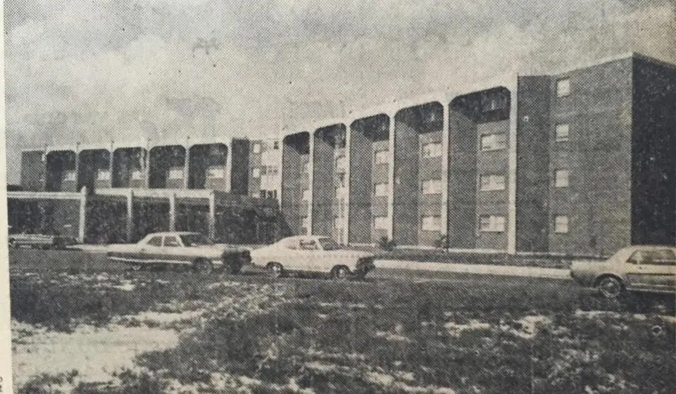 Photograph from the Facebook post “1967, Sabine Hall (named after Sabine Parish) opens at Northwestern in Natchitoches.”