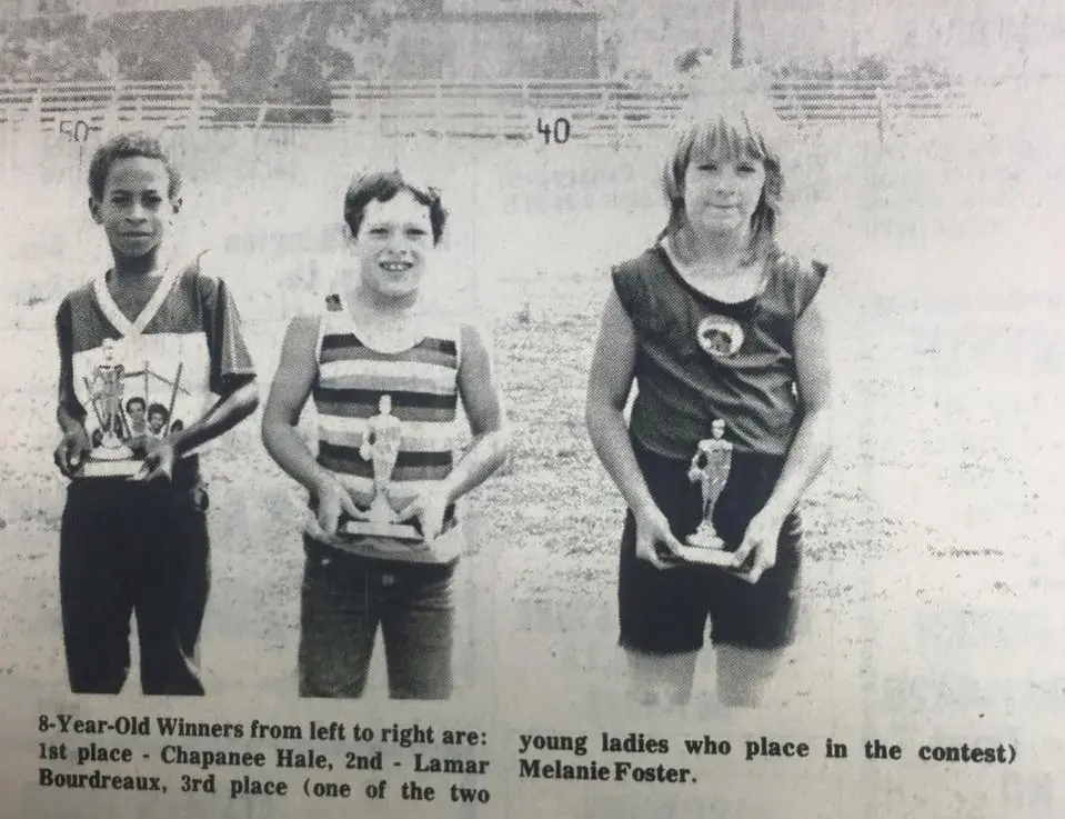Photograph from the Facebook post “Punt, Pass and Kick winners in 1979”