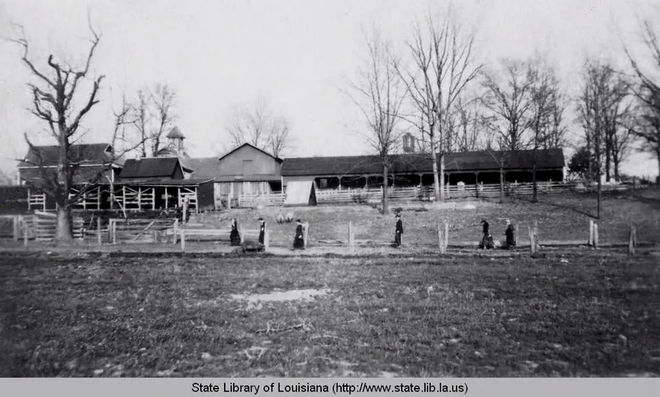 Photograph from the Facebook post “Northwestern State University in Natchitoches Louisiana now stands on the site of this…”