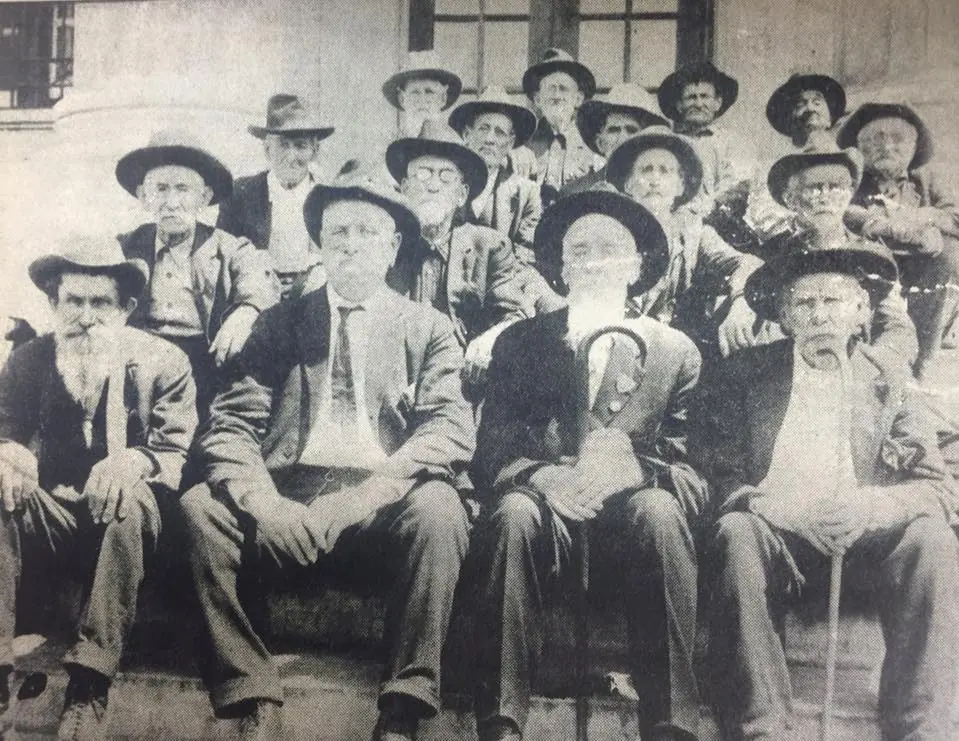 Photograph from the Facebook post “Confederate soldiers from Sabine Parish.”
