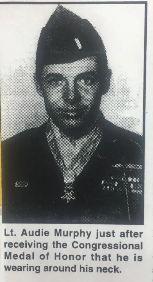 Photograph from the Facebook post “Audie Murphy...”