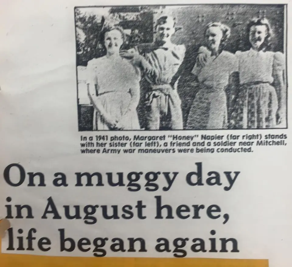 Photograph from the Facebook post “This was published in The Shreveport Times in 1985.”