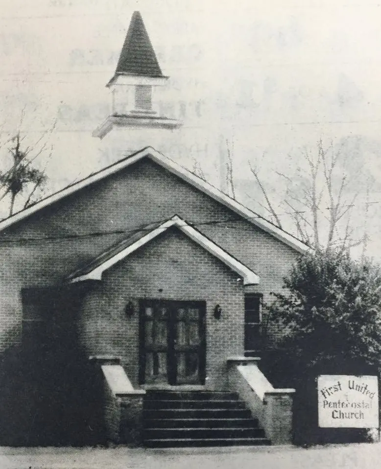 Photograph from the Facebook post “1980, First United Pentecostal Church of Many...”