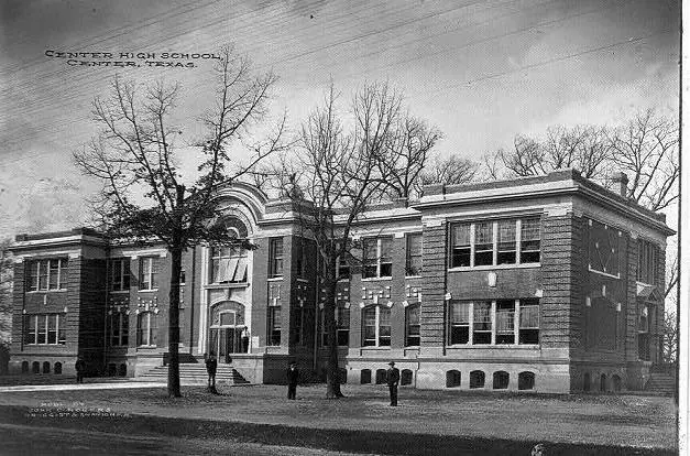 Photograph from the Facebook post “Center High School, 1925, Shelby County, Texas”