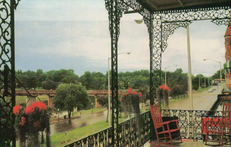 Photograph from the Facebook post “Front street in Natchitoches, from Prudhomme building.”