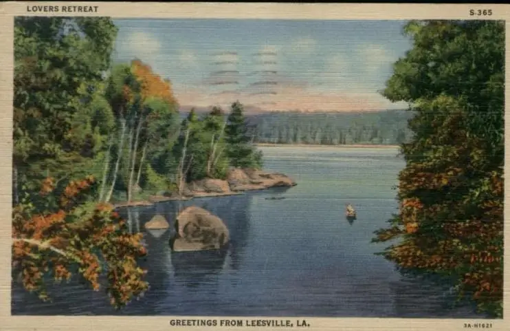 Photograph from the Facebook post “Lake in Leesville, 1940s”