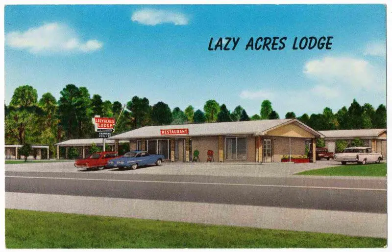 Photograph from the Facebook post “Lazy Acres Lodge & Restaurant in Jasper, Texas.”