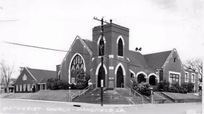 Photograph from the Facebook post “Methodist Church in Mansfield, Louisiana.”