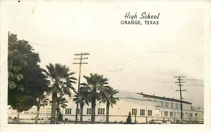 Photograph from the Facebook post “Orange High School, Orange, Texas”