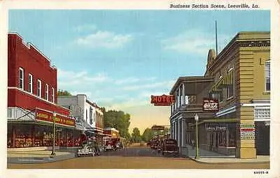 Photograph from the Facebook post “Leesville 1936 postcard.”
