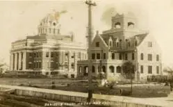 Photograph from the Facebook post “From 1904, DeRidder Courthouse and Jail.”