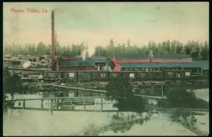 Photograph from the Facebook post “Planer at Louisiana Long Leaf Lumber Company in Fisher.”